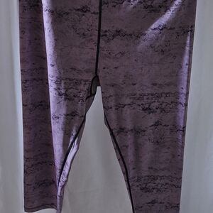#144 Othr Purple Patterned Leggings
